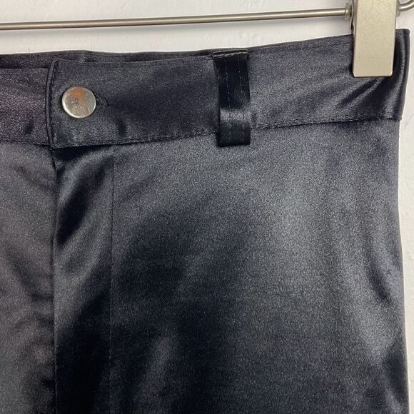 Frederick’s of Hollywood Vintage Black Satin Skinny Pants 5 - Picture 2 of 6
